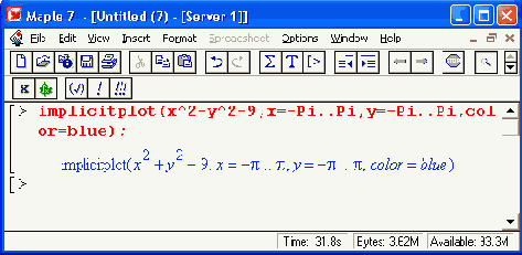     implicitplot