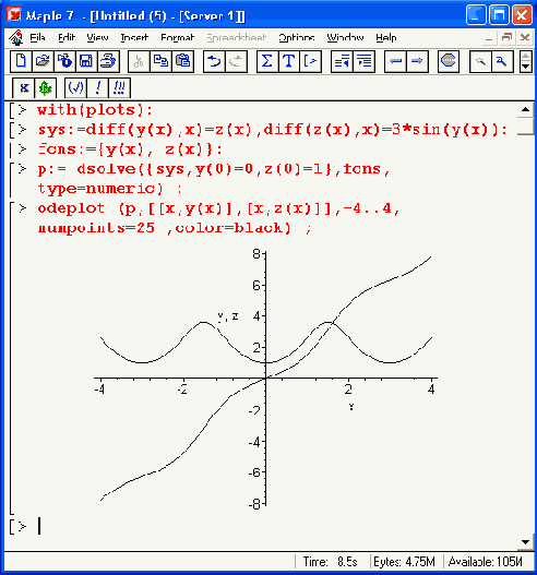   odeplot  plots